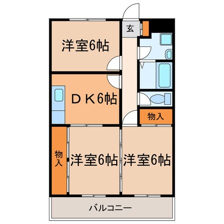 メゾンウッドリバーの物件間取画像